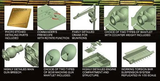 AFV Club Military 1/35 38cm RW61 Sturmtiger Tank Kit