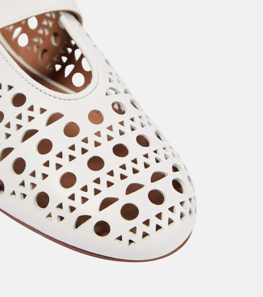 Alaia Vienne leather ballet flats
