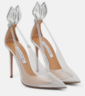 Aquazzura Bow Tie Plexi 105 pumps
