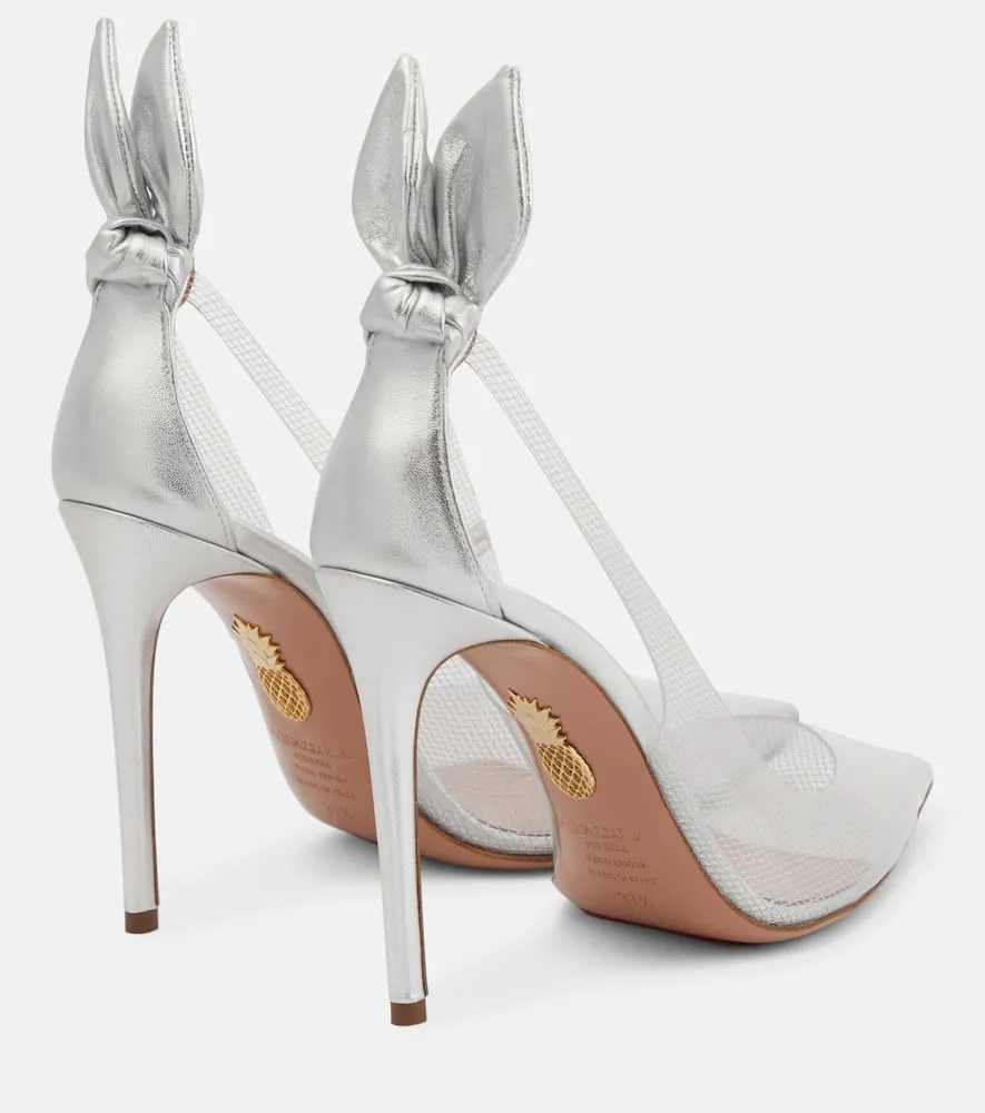 Aquazzura Bow Tie Plexi 105 pumps