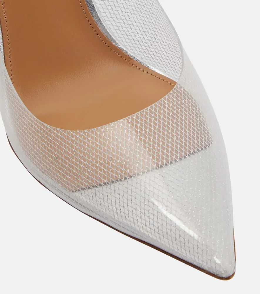 Aquazzura Bow Tie Plexi 105 pumps