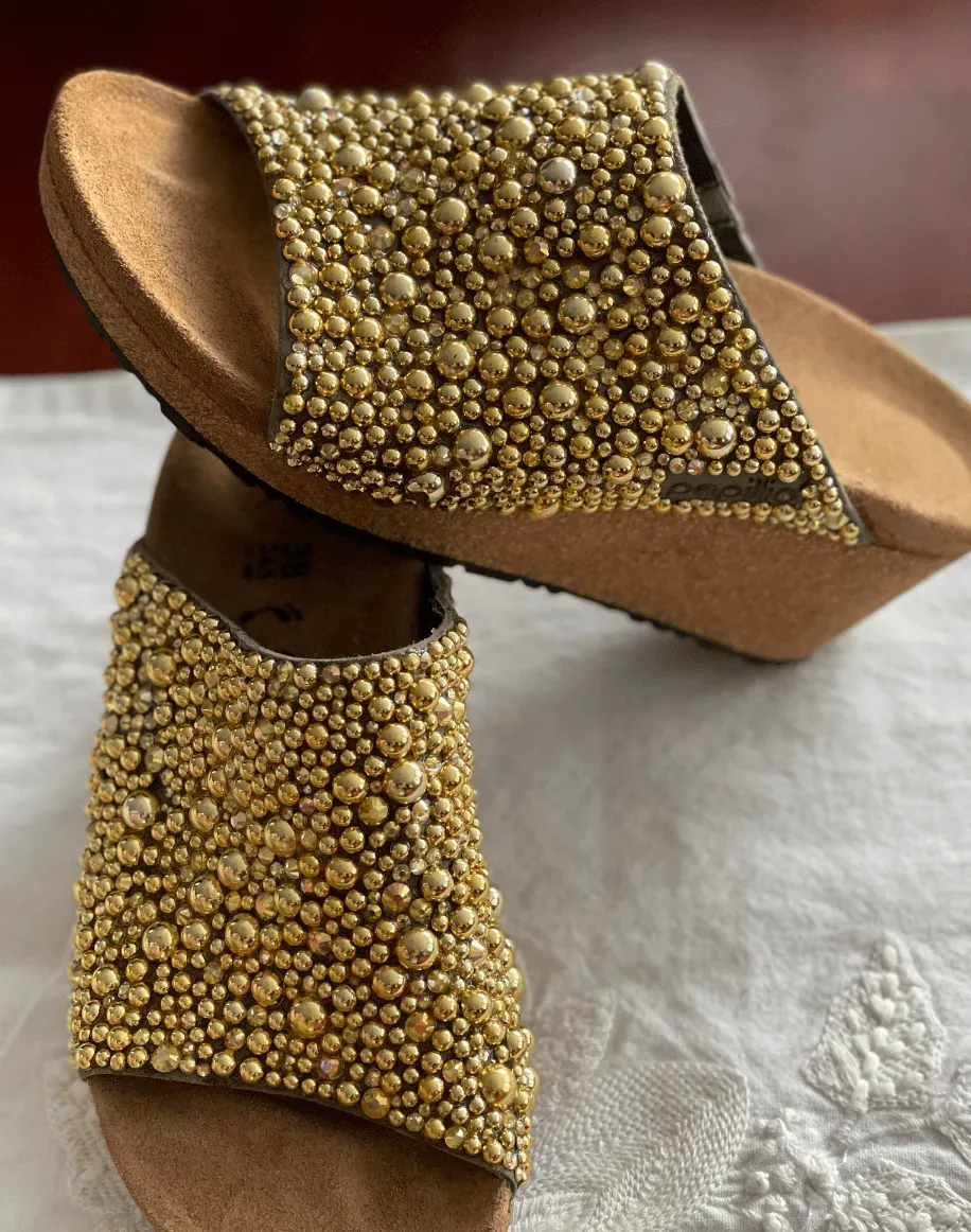 Bedazzled Birkenstock Wedge Namica Sandals