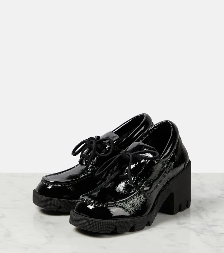 Burberry Stride leather loafer pumps