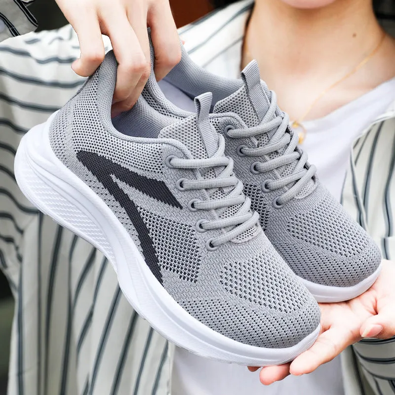Lace Up Mesh Breathable Athletic Shoe (multiple color options)