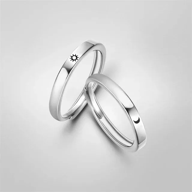 Matching Rings Moon & Sun