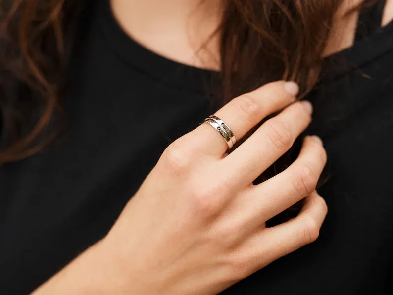 Matching Rings Moon & Sun