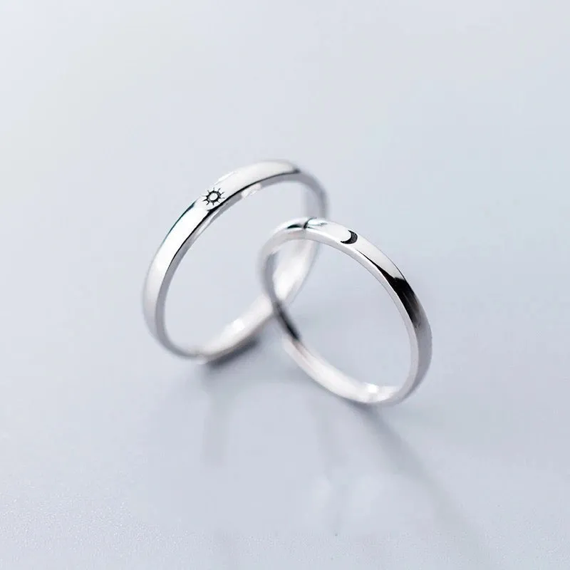 Matching Rings Moon & Sun
