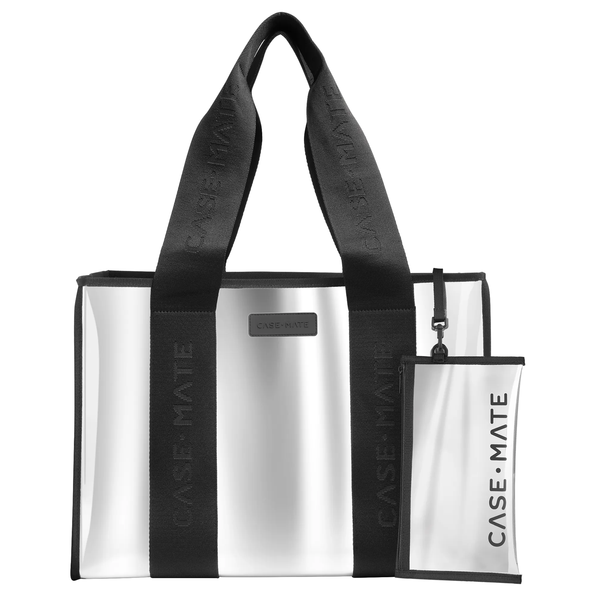 Silver Chrome Travel Tote