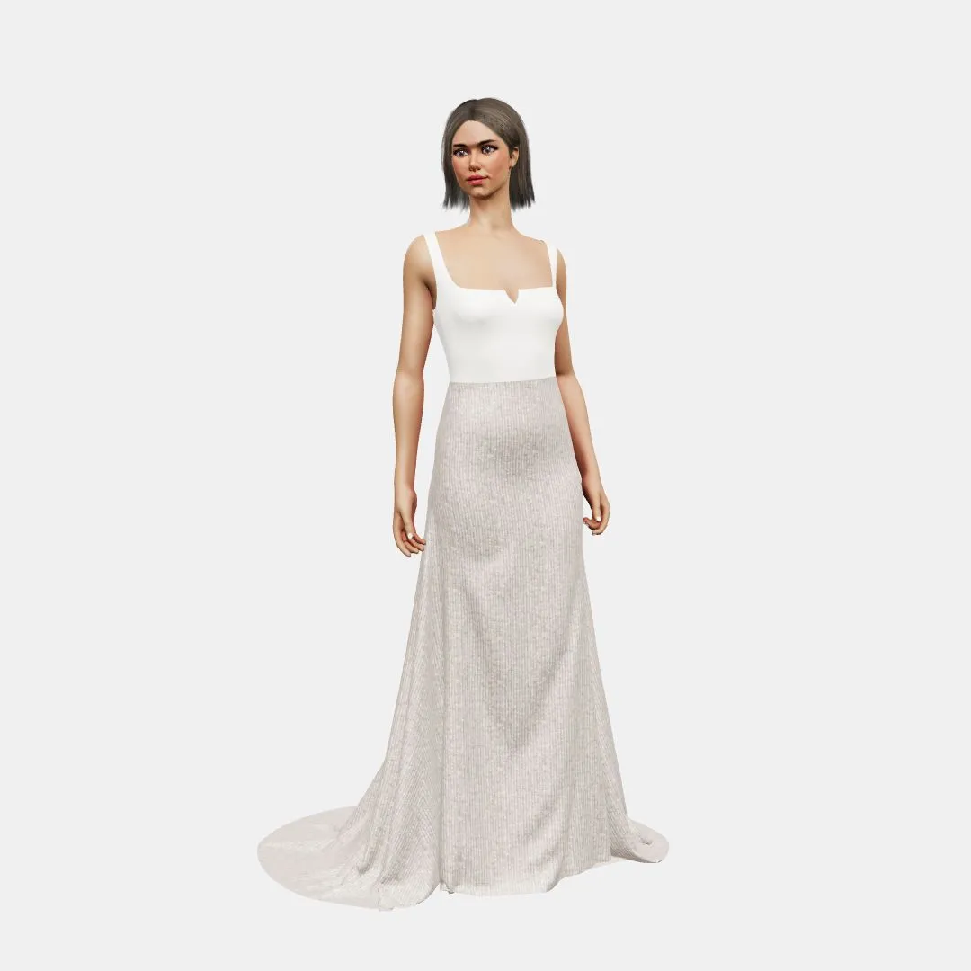 Square neck V wire   fit and flair