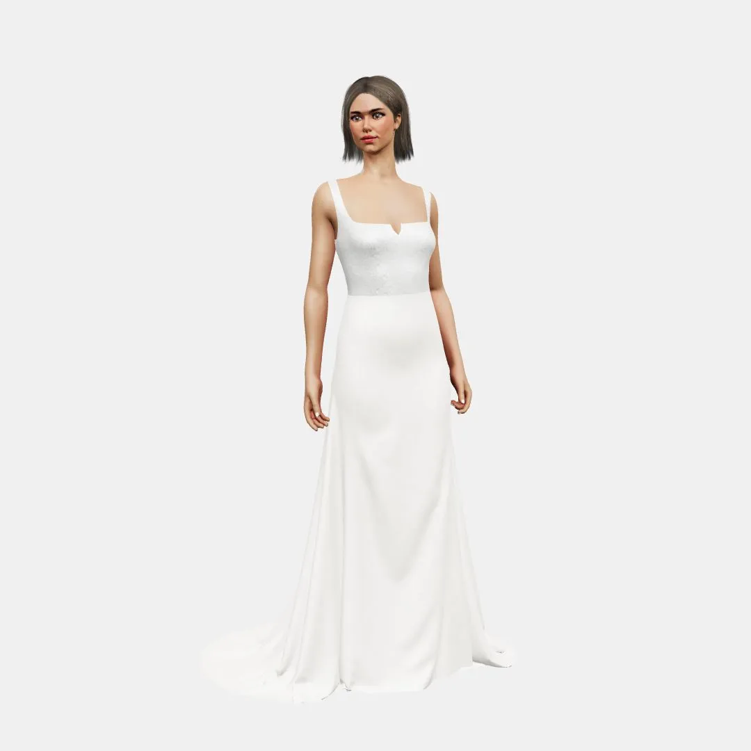 Square neck V wire   fit and flair