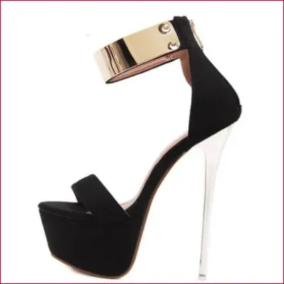 Velvet Platform Pumps Stilettos - Burgundy & Black