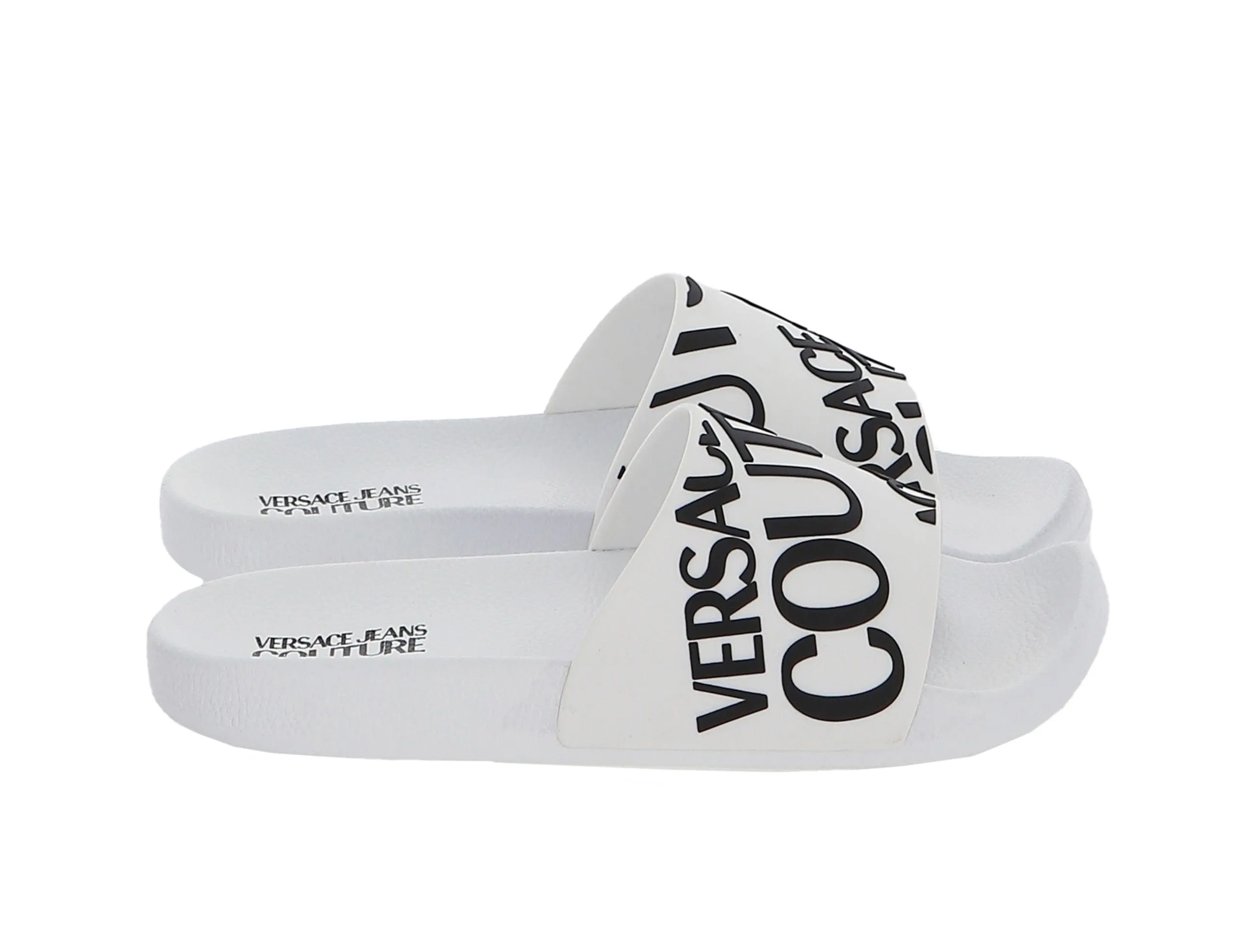 Versace Jeans Couture  Signature White Fashion Slide-