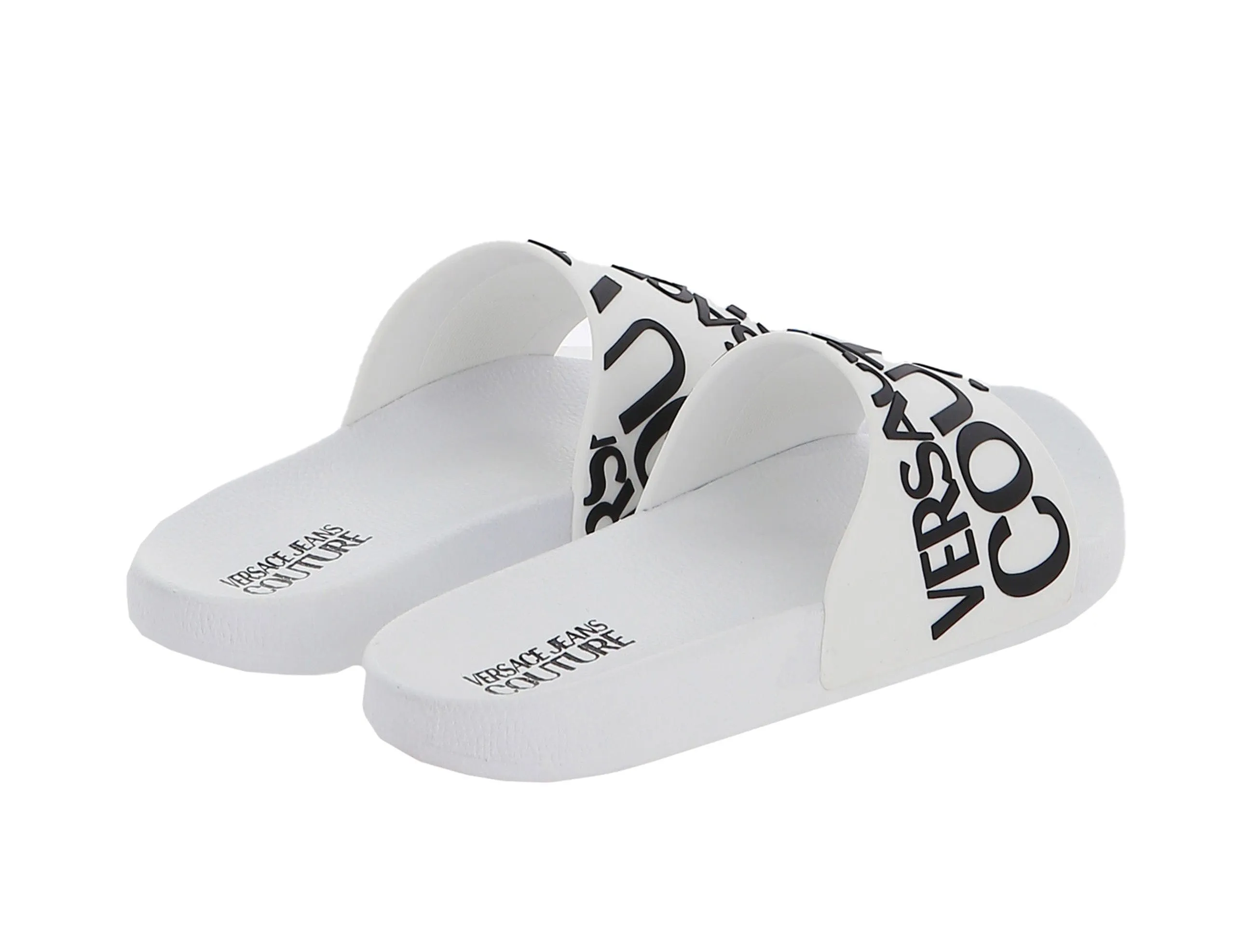 Versace Jeans Couture  Signature White Fashion Slide-