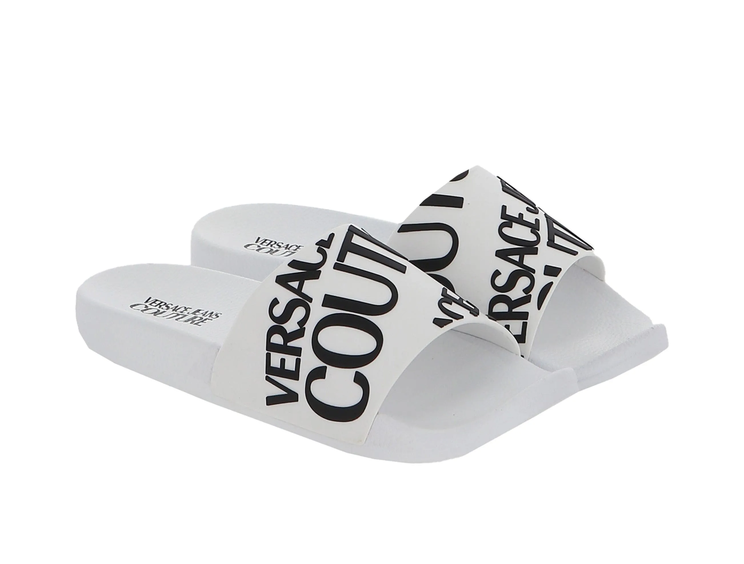 Versace Jeans Couture  Signature White Fashion Slide-